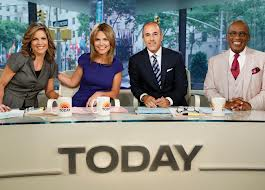 It's always weird to hear an announcer say, "Tomorrow on Today!"