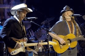 Willie Nelson and Bob Dylan